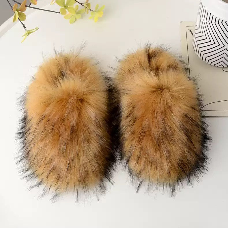 Wholesale Winter Imitation Beach Wool Fashion Warm Cotton Slippers Home Slippers